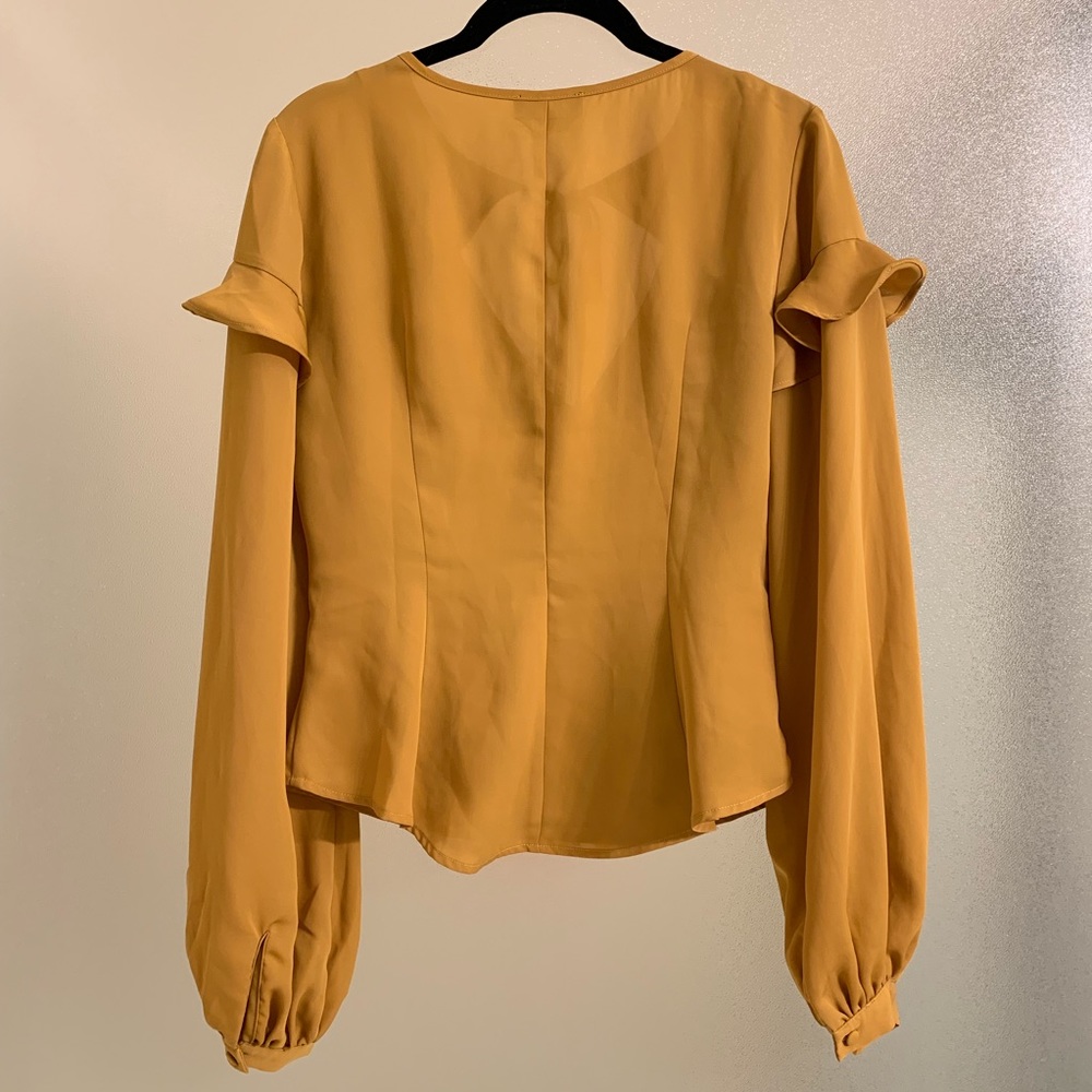 Bebe Button Front Blouse - Picture 2 of 3